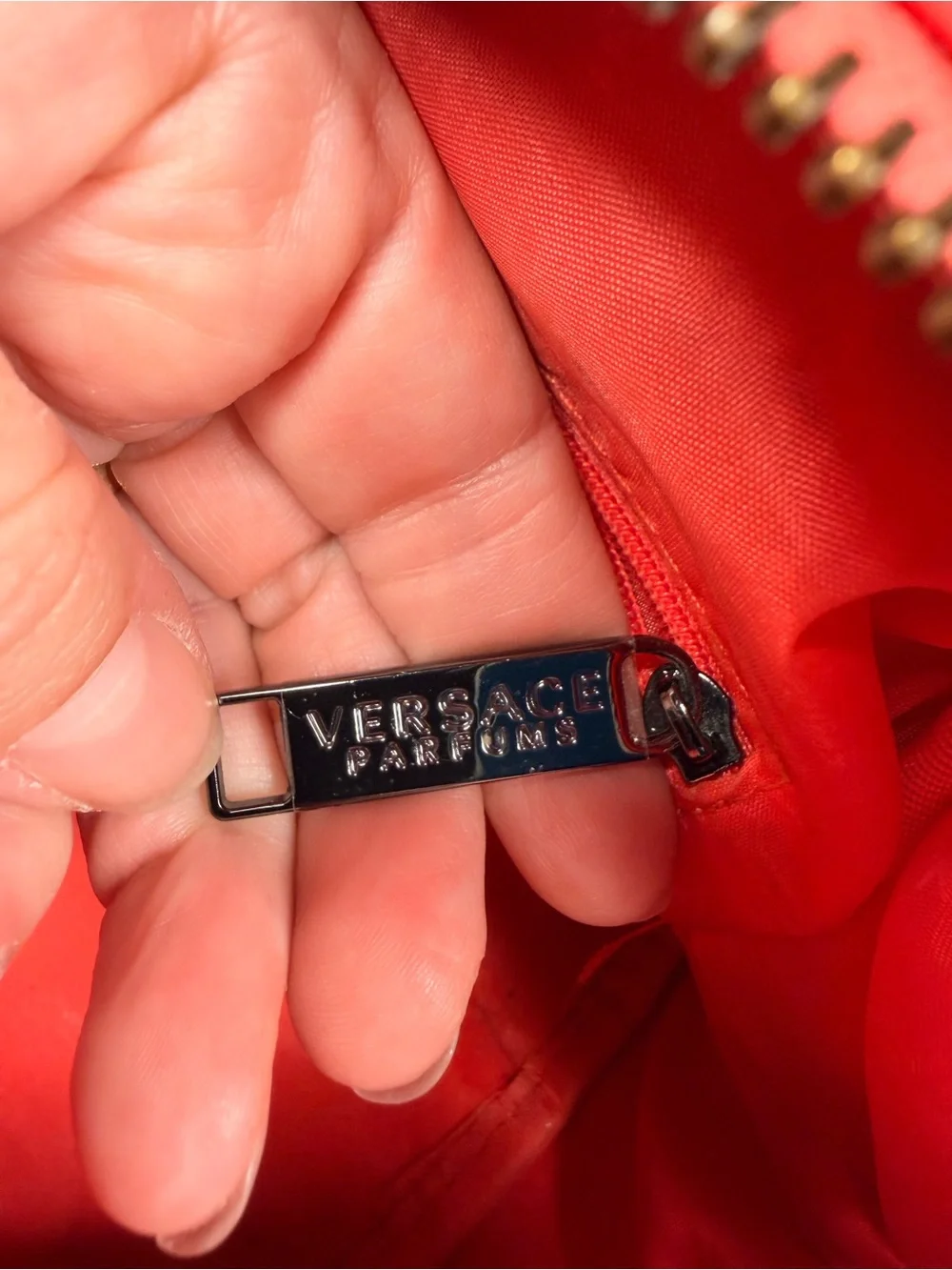 Versace glossy patent